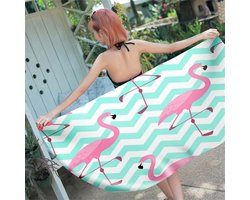 Strandlaken - Grote handdoek - Zonvakantie - Sneldrogend zandvrij - Extra groot - Zwart wit blauw gestreept