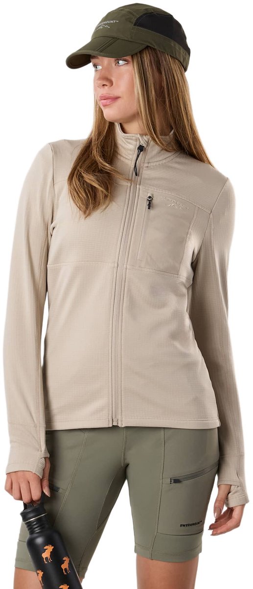 Swedemount Trondheim Midlayer – Fleece dames Beige