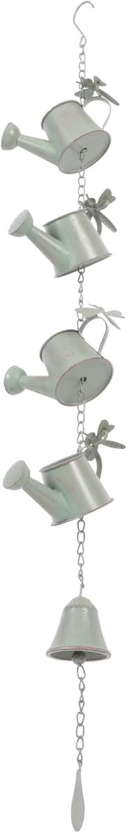 Regenketting Decoratie - Bloemblad Ketting - Water Leiden Tuin - Duurzaam Ijzer - 84cm Lengte - Groen