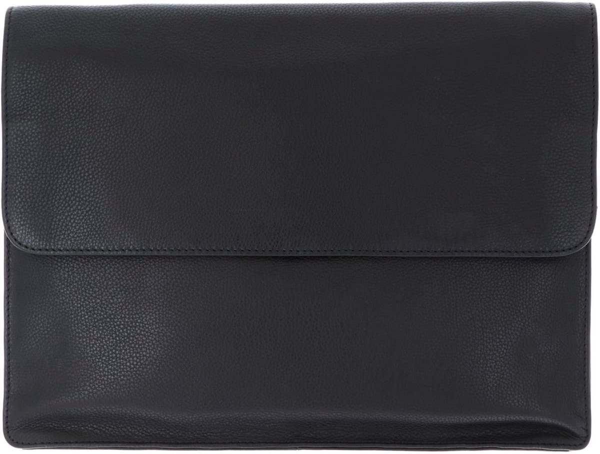 Documenten Tas - Aktetas Laptoptas - Zakelijk Gebruik - Gevoerd Laptopvak - 36x28x7 cm - Zwart