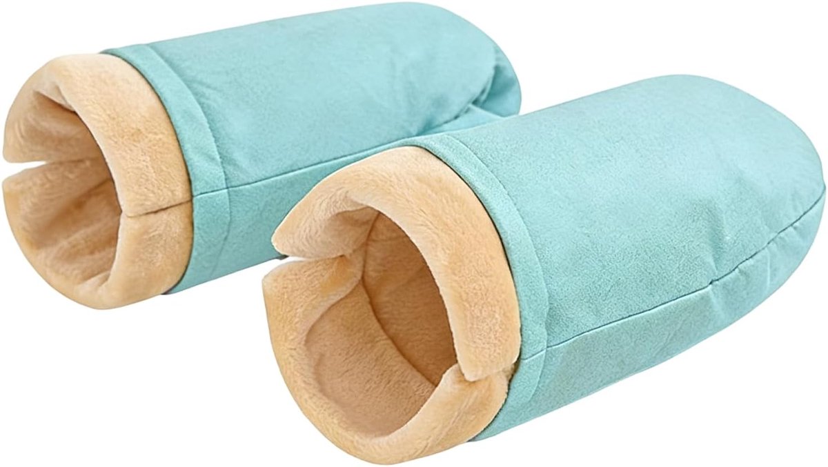 Kinderwagen Handwarmers - Wandelhandschoenen - Winterse Wandelingen - Waterdicht Winddicht - 26 x 20 cm - Blauw Khaki Grijs Oranje