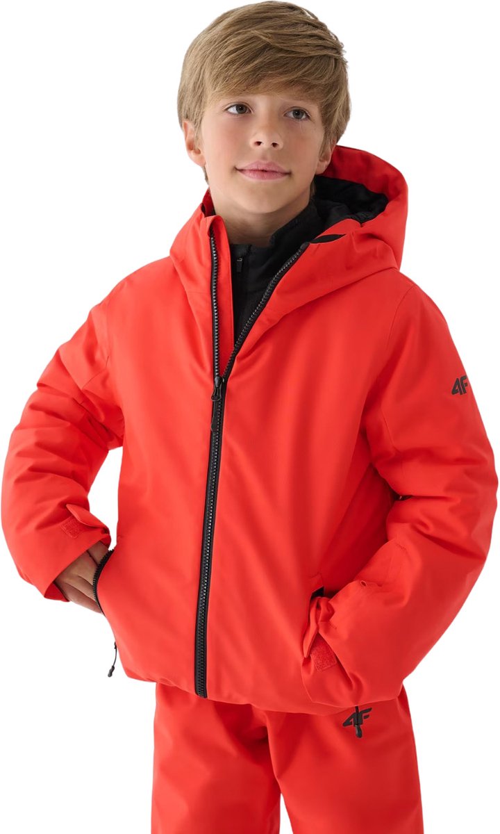 4F Jas Ski Jongens Rood - Maat 152cm