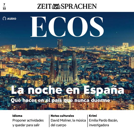 Spanisch lernen Audio - Spanien bei Nacht - cover