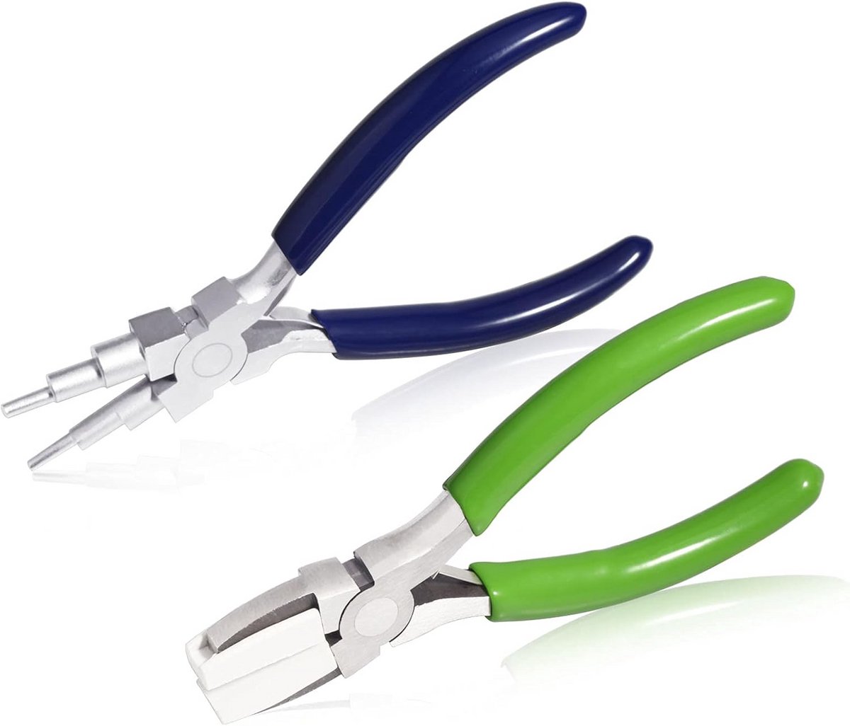 6-in-1 Vergrendelbare Tangen Set voor Hobbymakers - 2 Stuks Juweliers Tangen met PVC Handgrepen