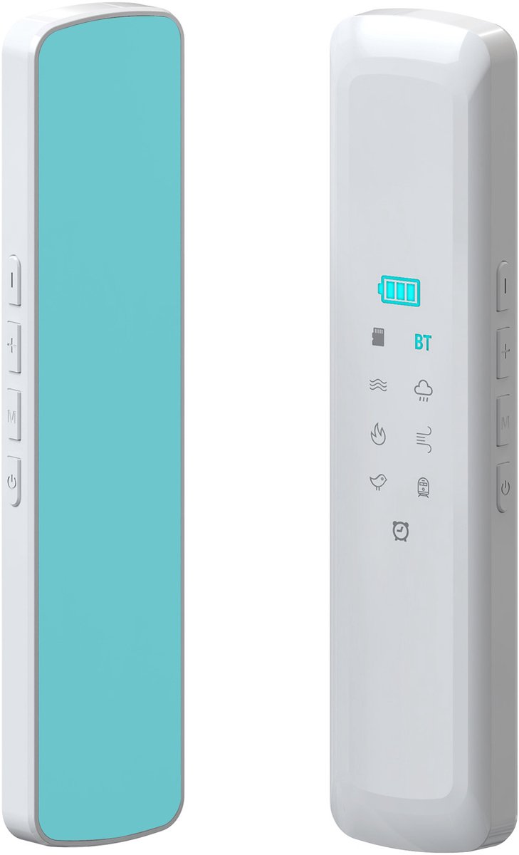 Een kussen met botgeleiding en een ingebouwde luidspreker, inclusief Bluetooth-witte ruisgenerator voor een betere nachtrust, geschikt voor lichte slapers, reizigers en mediteerders - wit.