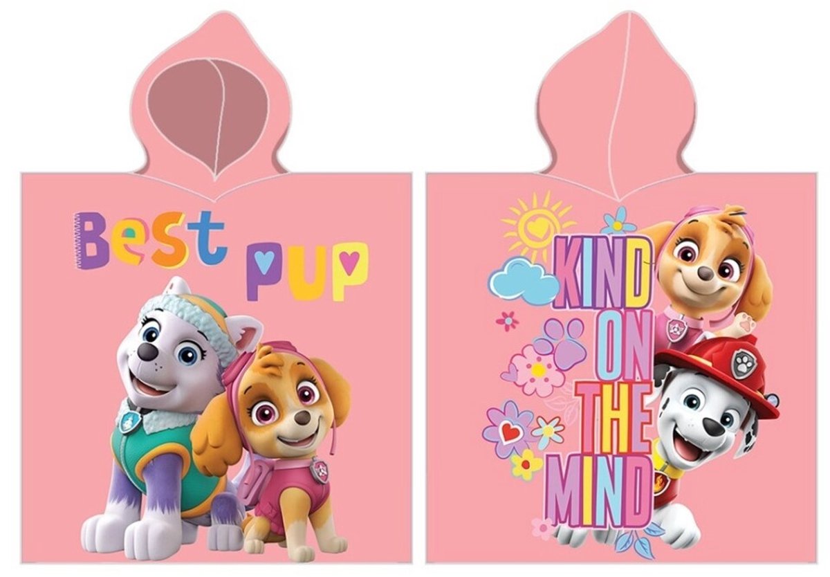 PAW Patrol Poncho Best Pup - 60 x 120 cm - Katoen