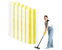 Set van 6 microvezel dweilen Geschikt voor Kärcher stoomreiniger EasyFix SC 1, SC 2, SC 3, SC 4, SC 5 vloerzuigmond - Super absorberend, rechthoekig formaat