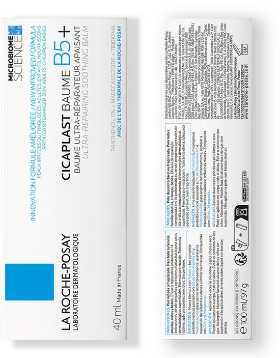 La Roche-Posay Cicaplast B5+ Balsem - Voor een gevoelige huid - Tribioma, Vitamine B5 en Madecassoside - 40ml