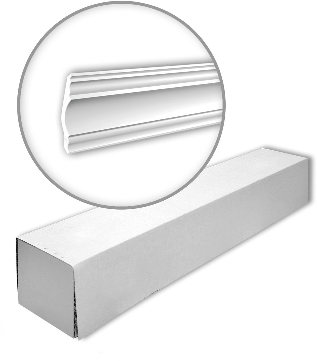 Profhome 150139 1 doos 12 stukken Kroonlijst 24 m