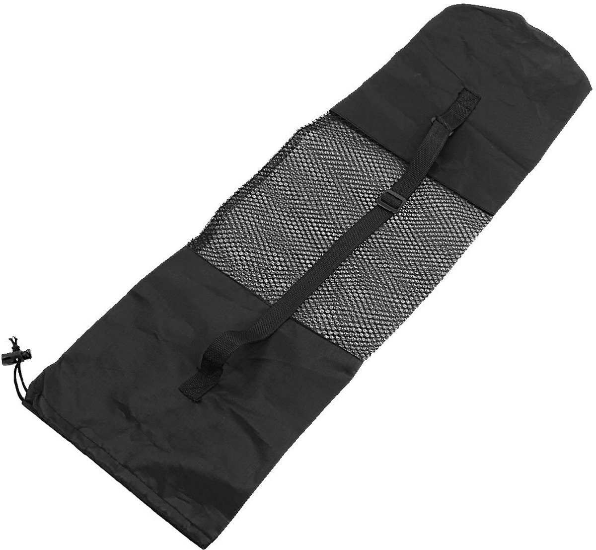 verstelbare riem, zwart, nylon, yoga, pilates, midden, net, draagtas