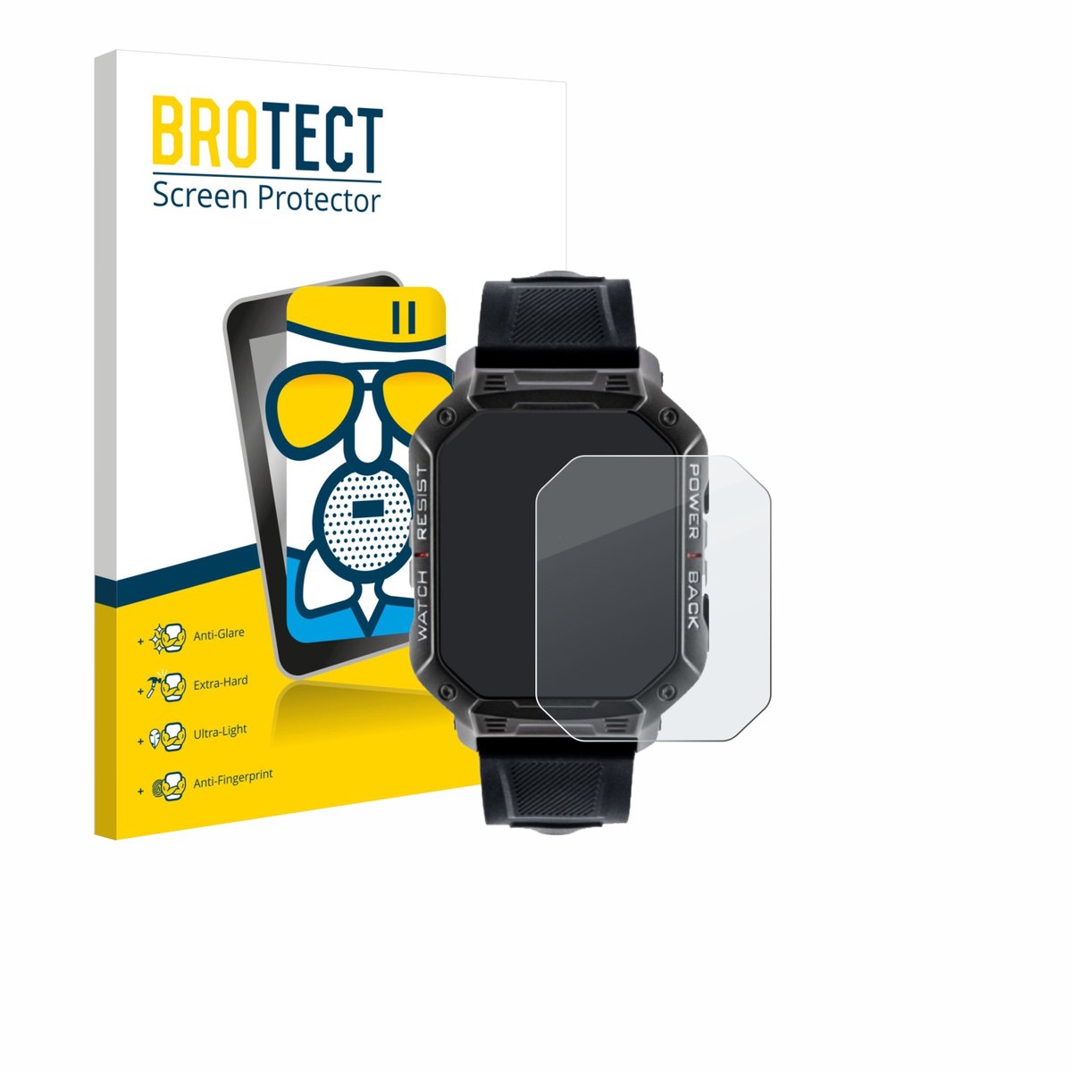 BROTECT - Screenprotector voor Watchmark Ultra - Folie Beschermfolie Beschermglas matte