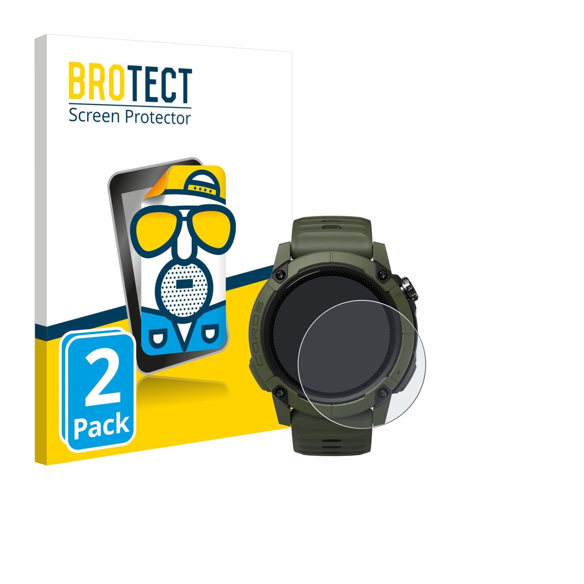 BROTECT - Screenprotector voor Coros NOMAD - Folie Beschermfolie matte 2 Stuks