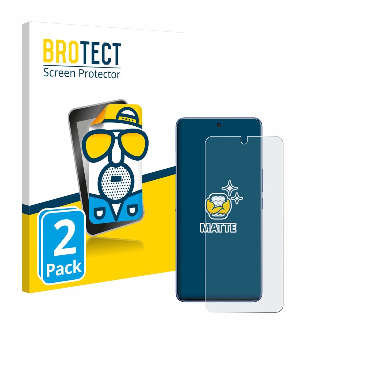 BROTECT - Screenprotector voor Vivo V60 Lite 4G - Folie Beschermfolie matte 2 Stuks