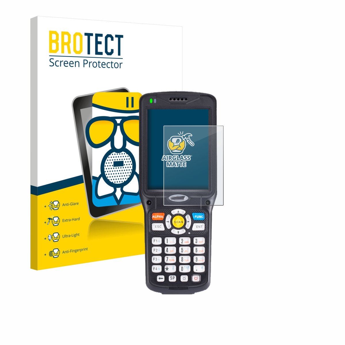 BROTECT - Screenprotector voor Unitech HT510 - Folie Beschermfolie Beschermglas matte