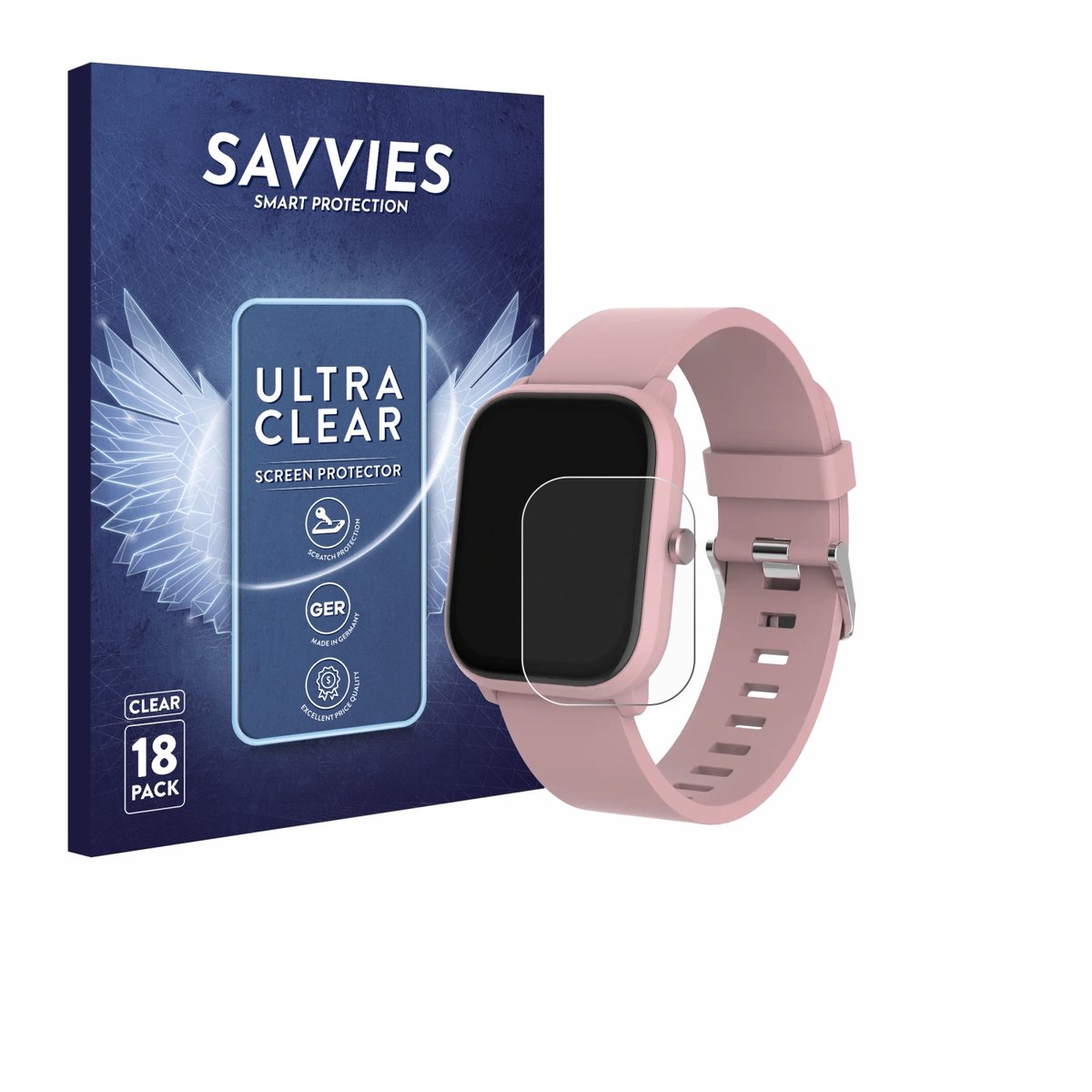Savvies - Screenprotector voor Denver SWK-120RO - Folie Beschermfolie transparant 18 Stuks