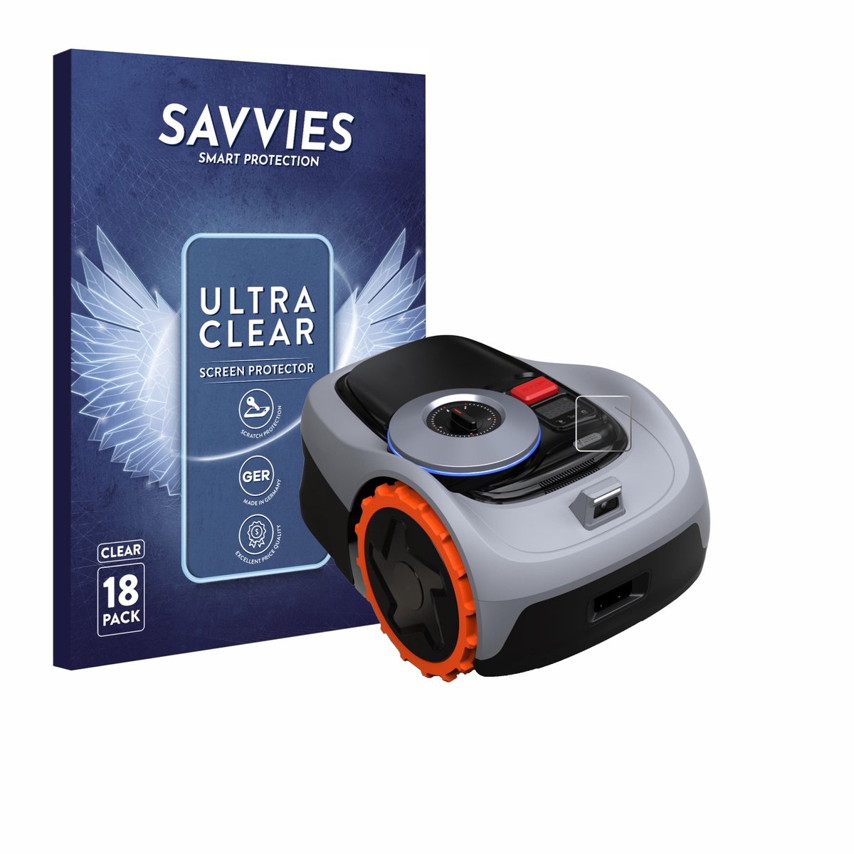 Savvies - Screenprotector voor Navimow i105E+ - Folie Beschermfolie transparant 18 Stuks