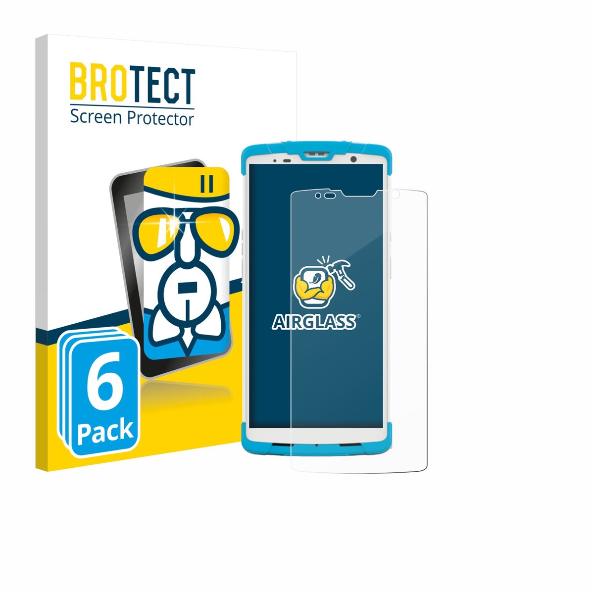 Screenprotector 6 Stuks voor Newland SD55 Lynx MD Beschermglas transparant