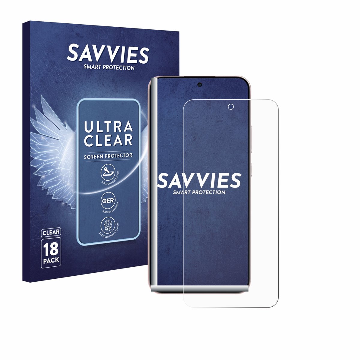 Savvies - Screenprotector voor Oppo Reno 14 - Folie Beschermfolie transparant 18 Stuks