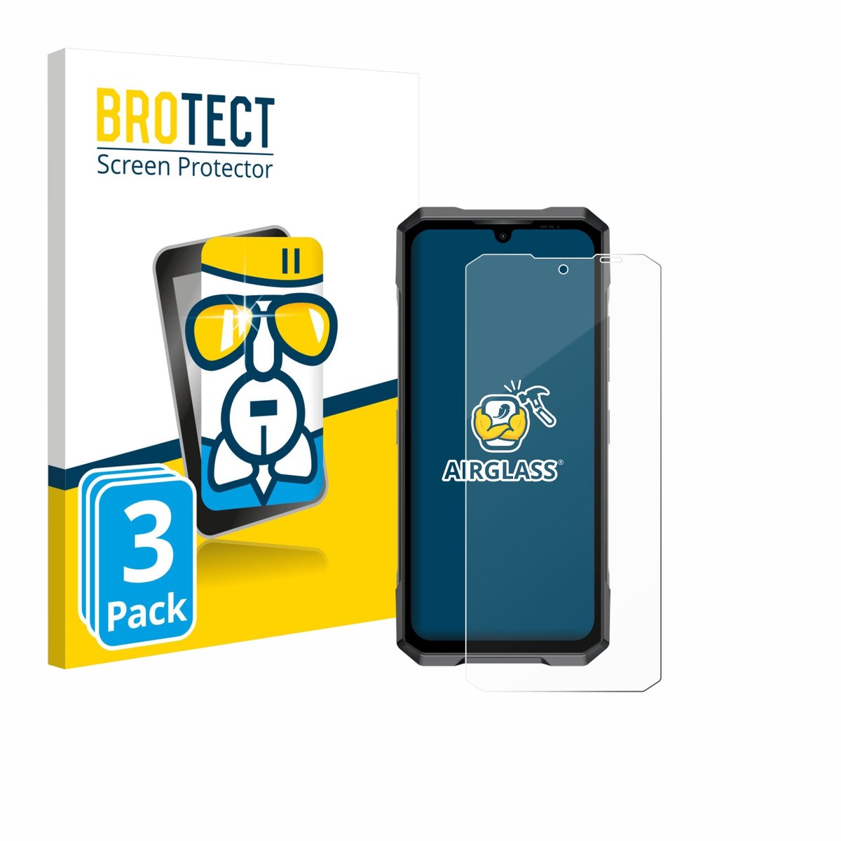 Screenprotector 3 Stuks voor Doogee Blade GT Pro Beschermglas transparant