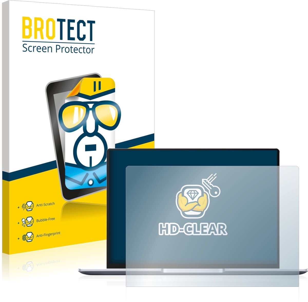 BROTECT - Screenprotector voor Huawei MateBook 14 2021 - Folie Beschermfolie transparant