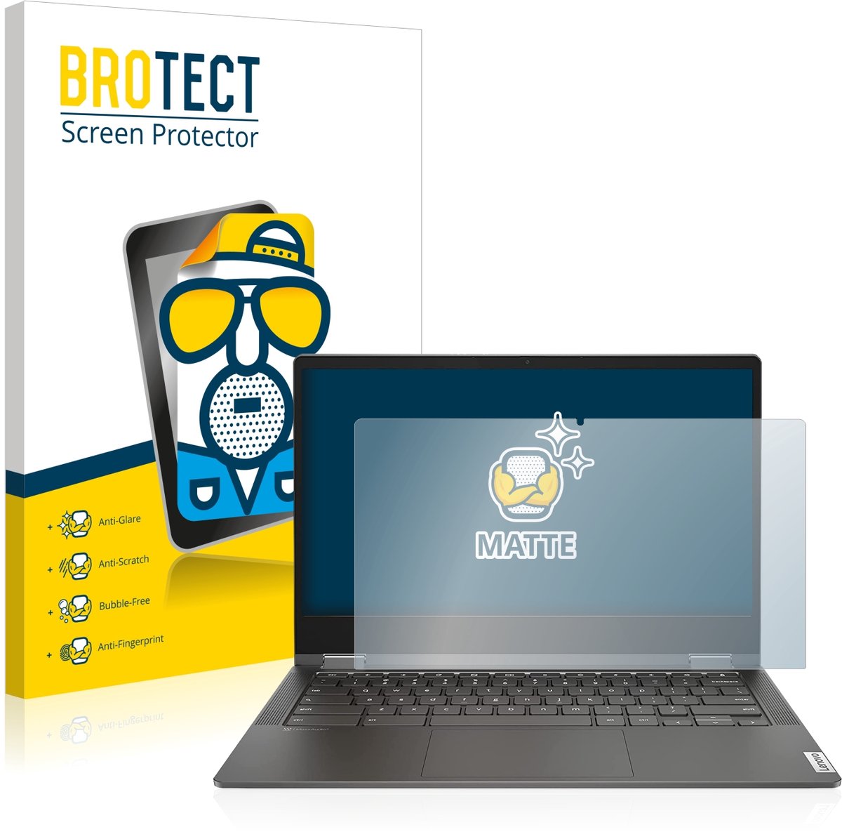 BROTECT - Screenprotector voor Lenovo IdeaPad Flex 5i 13.3" - Folie Beschermfolie matte