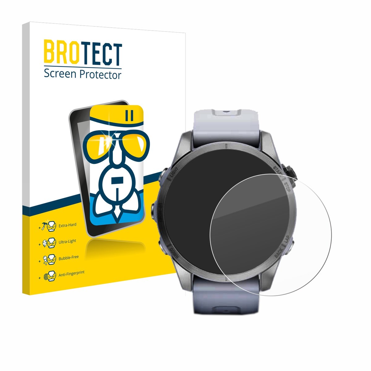 Screenprotector voor Garmin Fenix 7S (42 mm) Beschermglas transparant