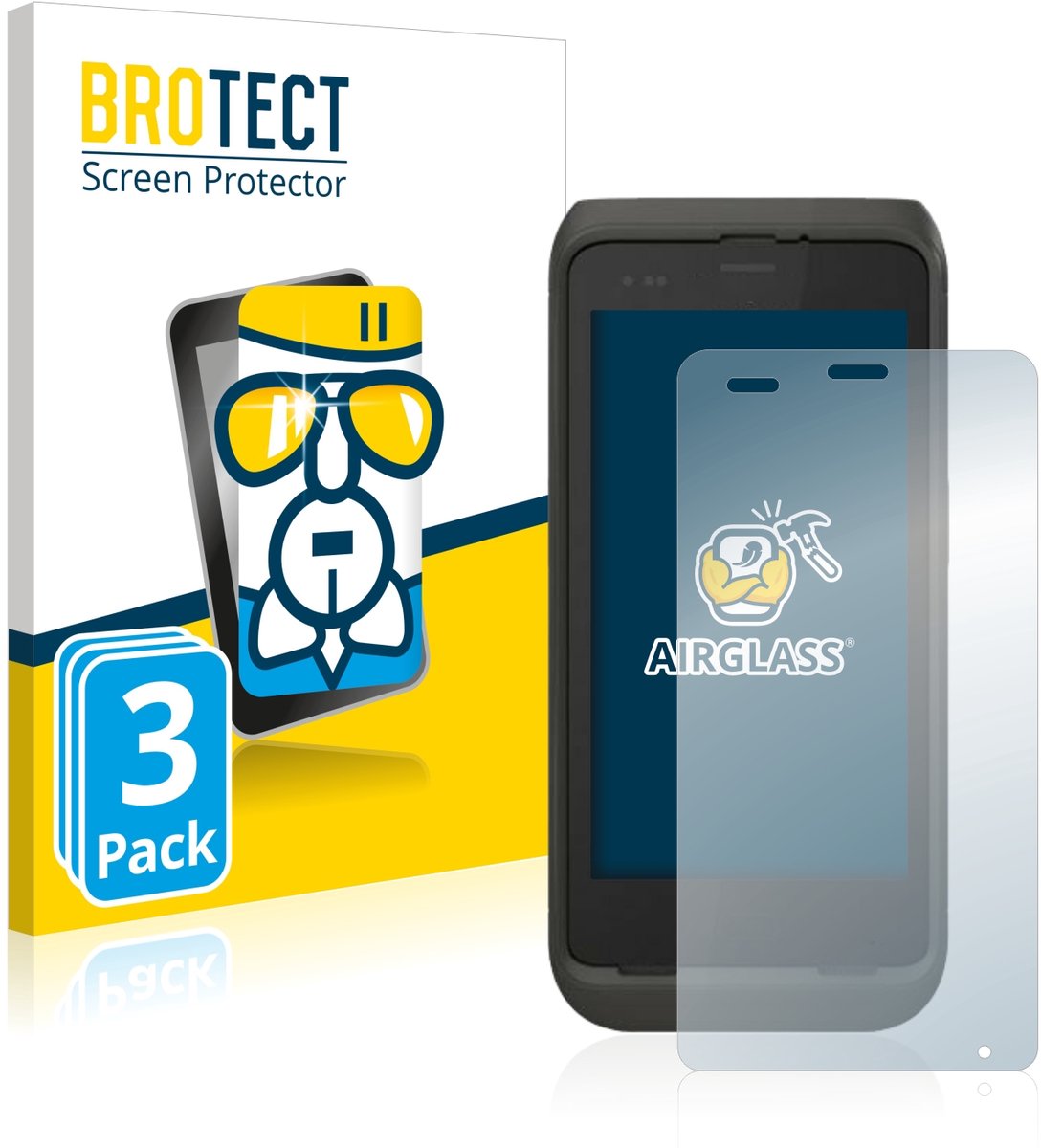 Screenprotector 3 Stuks voor Honeywell CT45 Beschermglas transparant