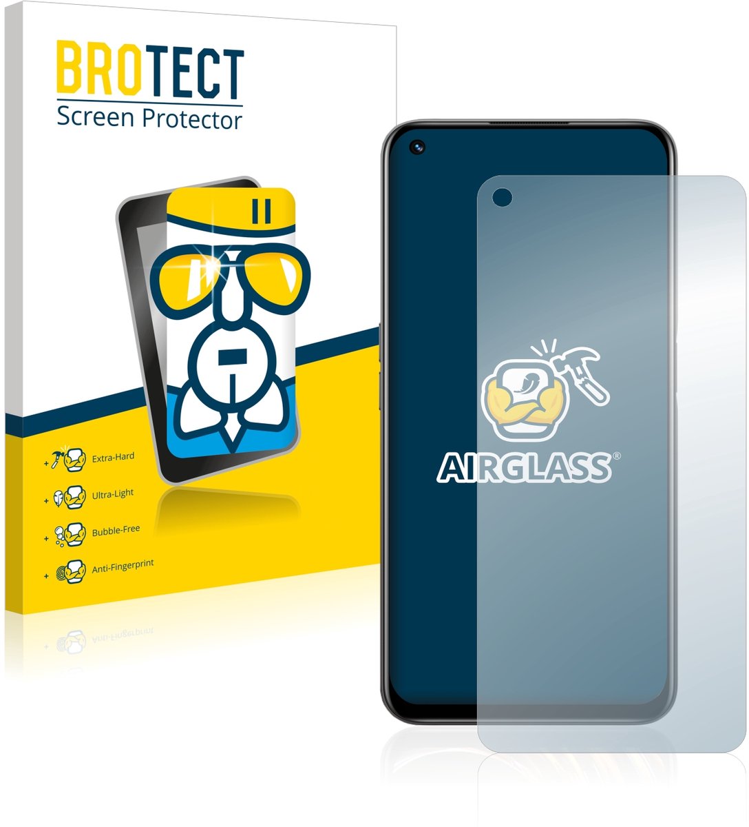 Screenprotector voor realme 8i Beschermglas transparant
