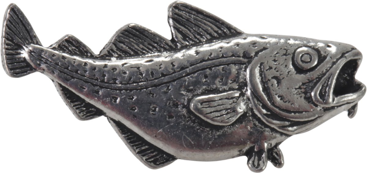 Visspeld Kabeljauw Speldje Kabeljauwspeldje Vis Vissen Broche Kraag Das Speld Hoed Sierspeld Cod Pin