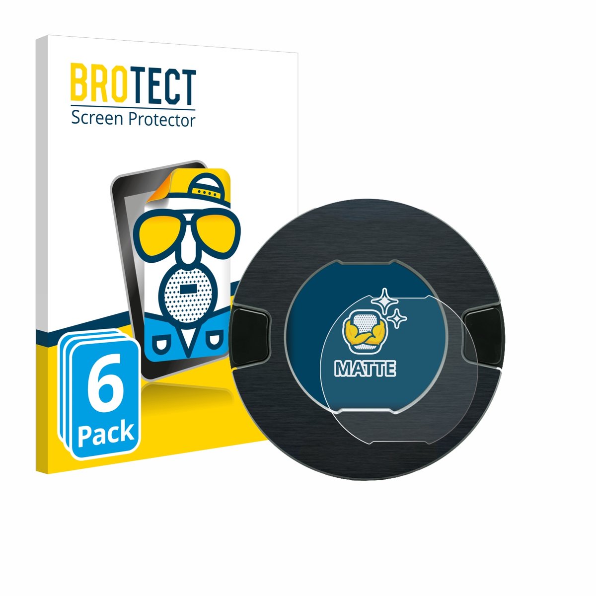 BROTECT - Screenprotector voor OOONO P-DISC NO1 - Folie Beschermfolie matte 6 Stuks