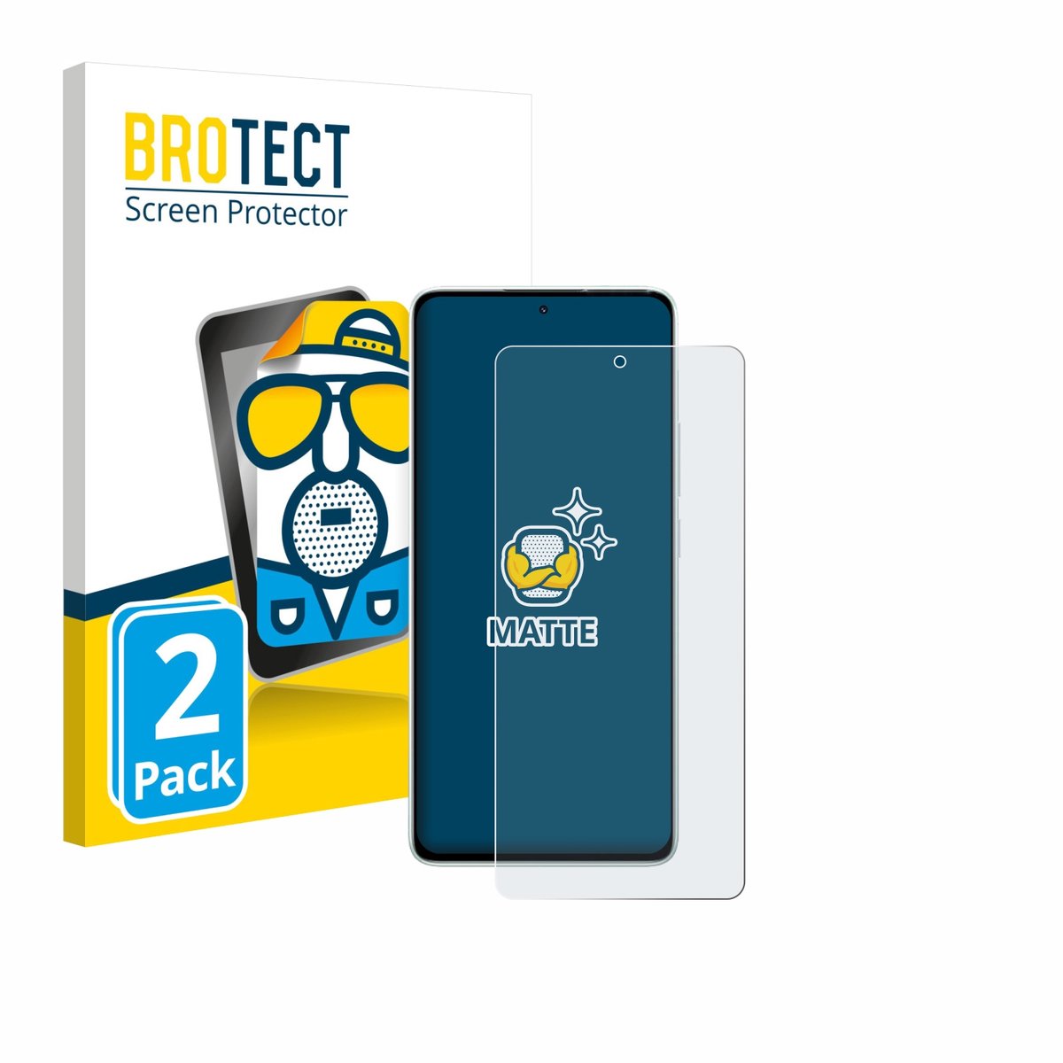 BROTECT - Screenprotector voor Xiaomi Redmi Note 14 5G - Folie Beschermfolie matte 2 Stuks