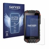 Savvies - Screenprotector voor i.safe MOBILE IS530.1 - Folie Beschermfolie transparant 6 Stuks