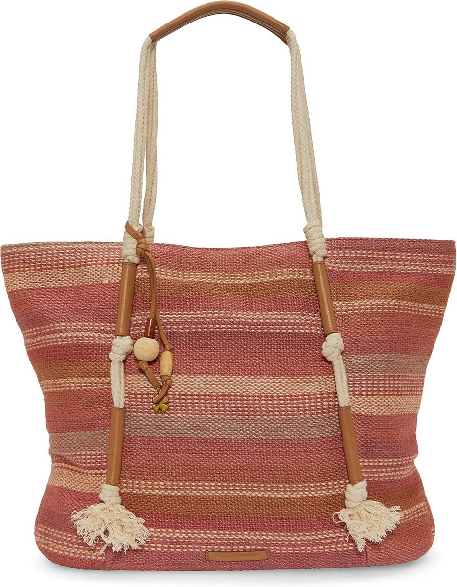Grote Shopper Tas met Touw- en Kralendetail