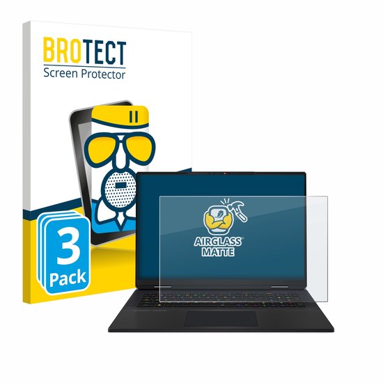 BROTECT - Screenprotector voor MSI Titan 18 HX AI 2025 - Folie Beschermfolie Beschermglas matte 3 Stuks