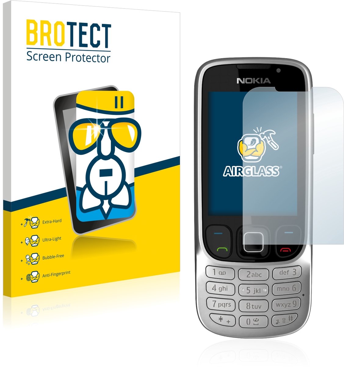 Screenprotector voor Nokia 6303i classic Beschermglas transparant