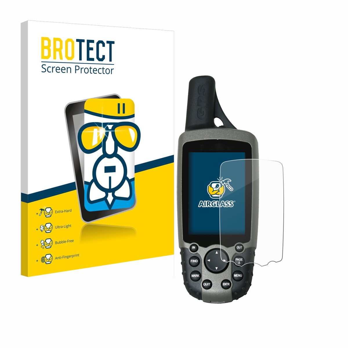 Screenprotector voor Garmin GPSMAP 60CSx Beschermglas transparant