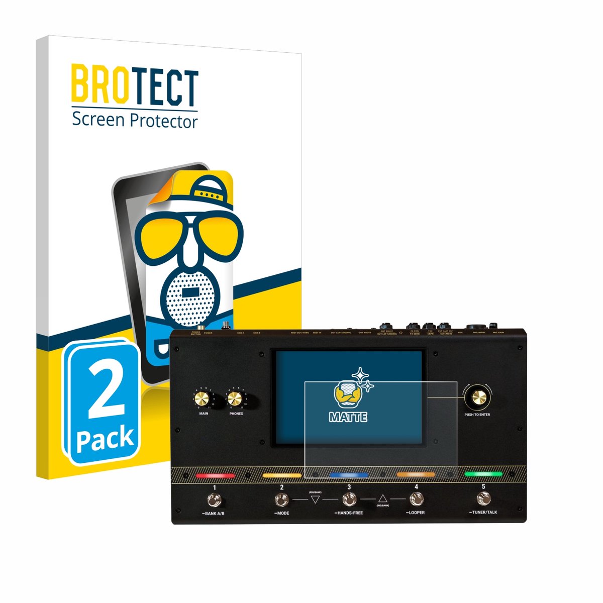 BROTECT - Screenprotector voor Headrush Core - Folie Beschermfolie matte 2 Stuks