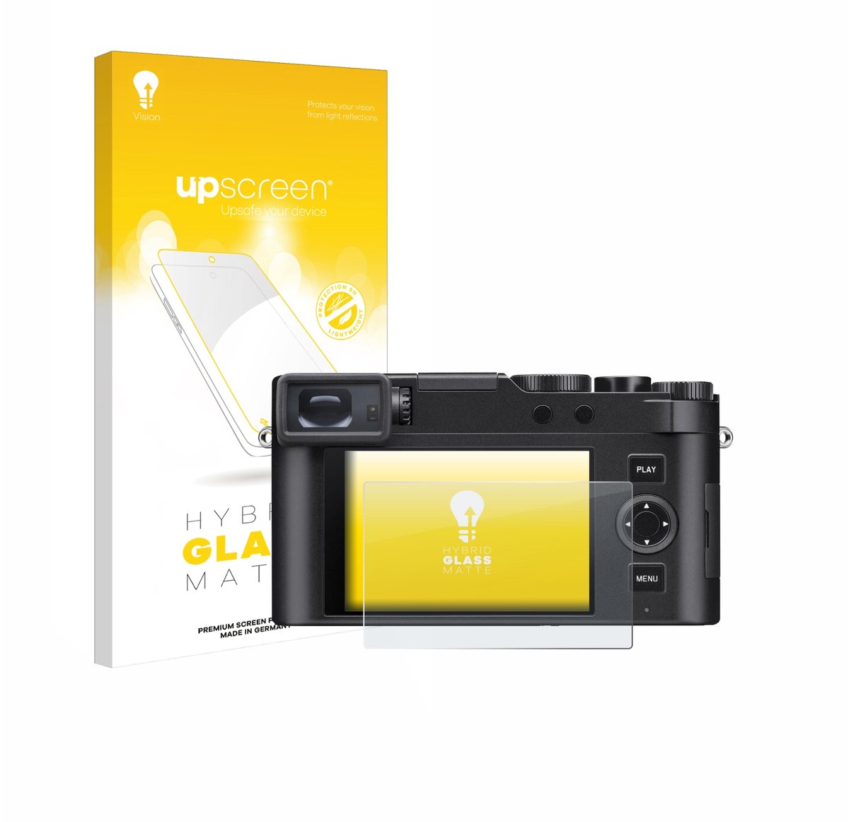 upscreen - Screenprotector voor Leica D-Lux 8 - Folie Beschermfolie Beschermglas matte