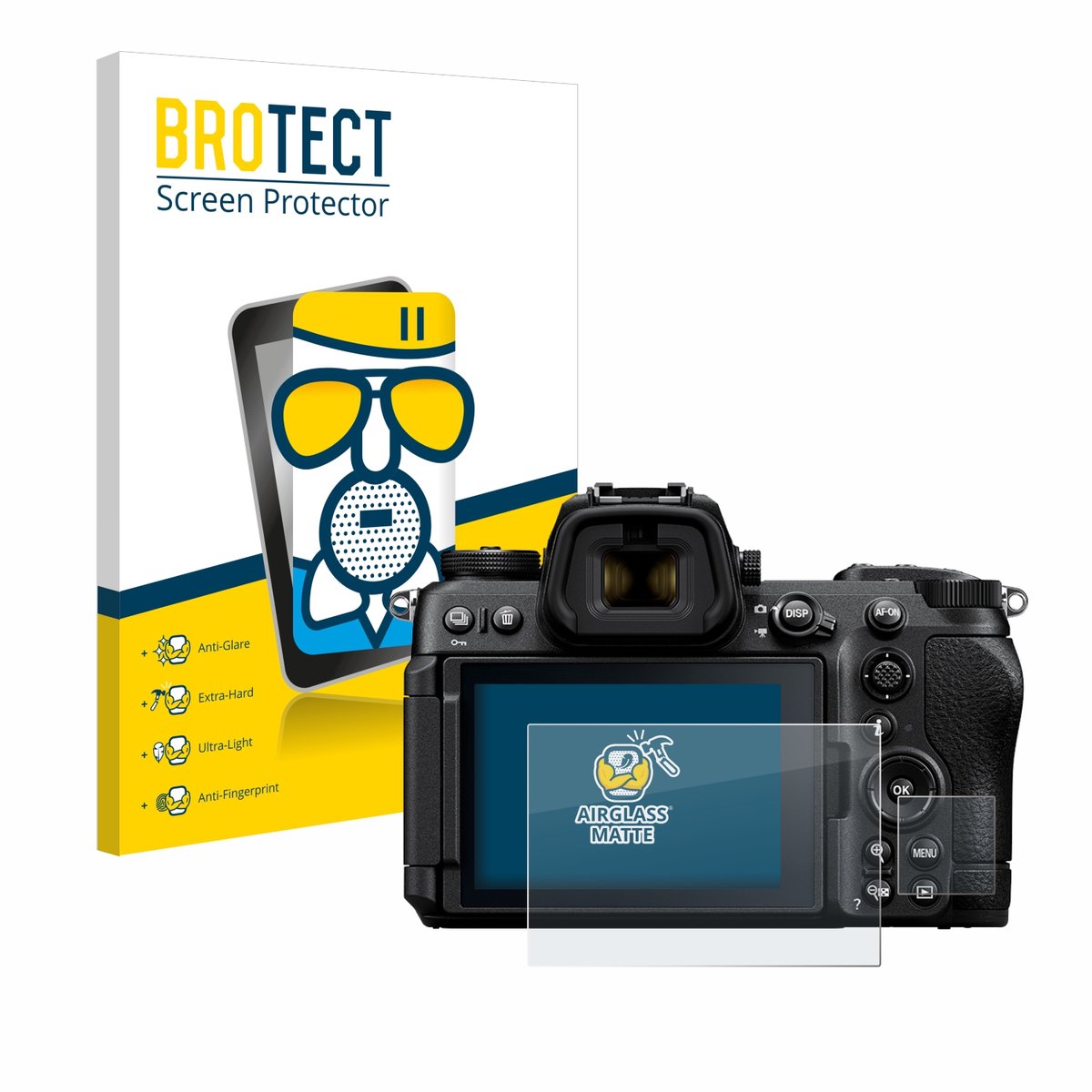 BROTECT - Screenprotector voor Nikon Z6 III - Folie Beschermfolie Beschermglas matte