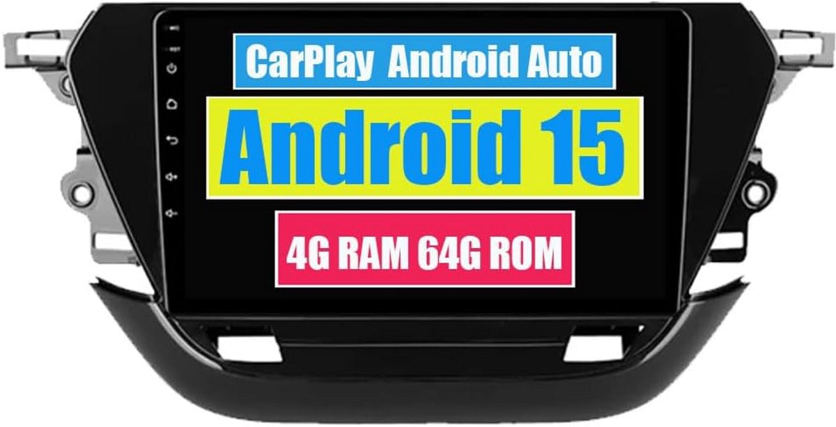 Android Auto CarPlay Radio Navigatie voor Opel Corsa F (2019-2023) Navigatiesysteem met Bluetooth en WiFi