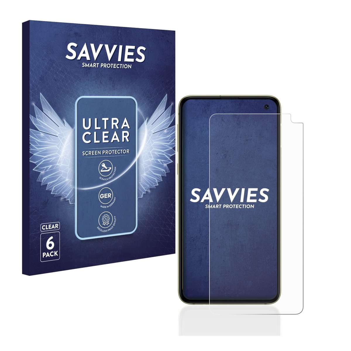 Savvies - Screenprotector voor Samsung Galaxy S10e - Folie Beschermfolie transparant 6 Stuks