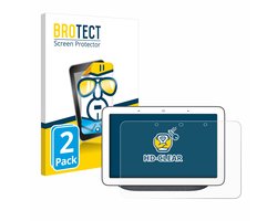 BROTECT - Screenprotector voor Google Home Hub / Google Nest Hub - Folie Beschermfolie transparant 2 Stuks