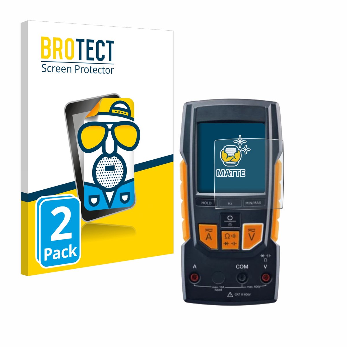 BROTECT - Screenprotector voor Testo 760 - Folie Beschermfolie matte 2 Stuks