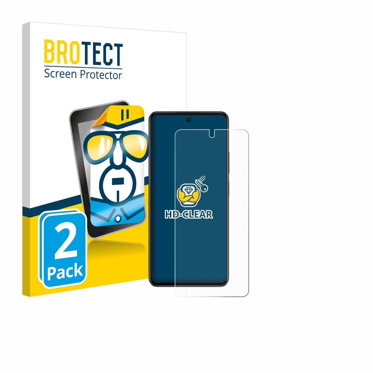BROTECT - Screenprotector voor Oppo A79 5G - Folie Beschermfolie transparant 2 Stuks