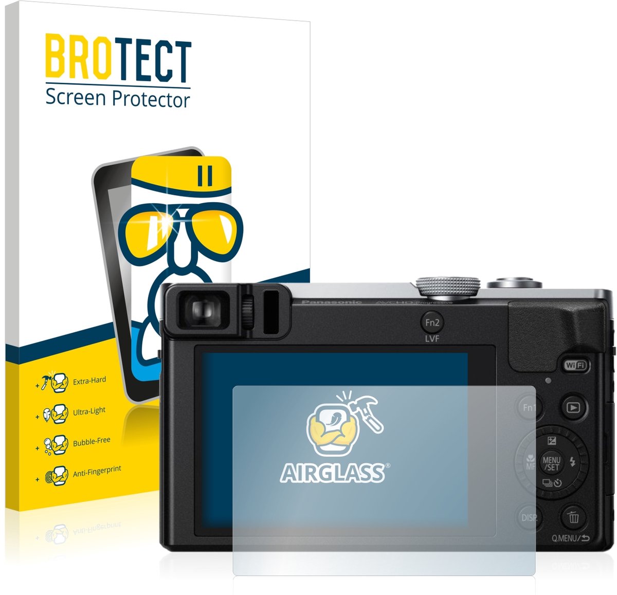 Screenprotector voor Panasonic Lumix DMC-TZ70 Beschermglas transparant