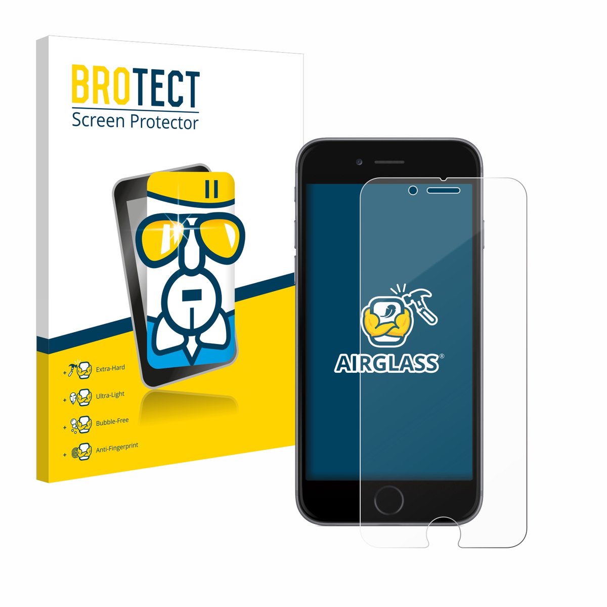 Screenprotector voor Apple iPhone 6S Beschermglas transparant