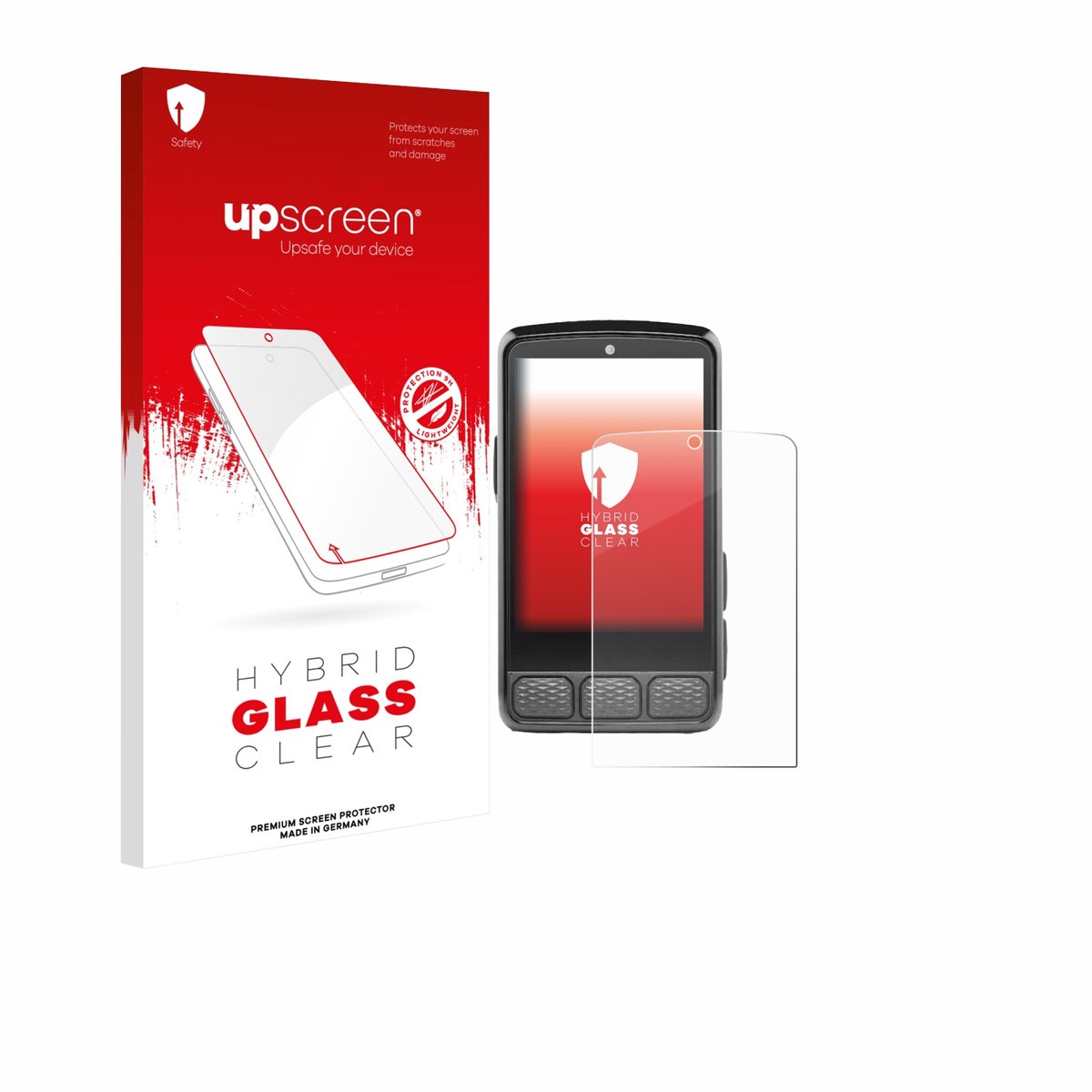 upscreen - Screenprotector voor Wahoo Elemnt Roam V3 - Folie Beschermfolie Beschermglas transparant
