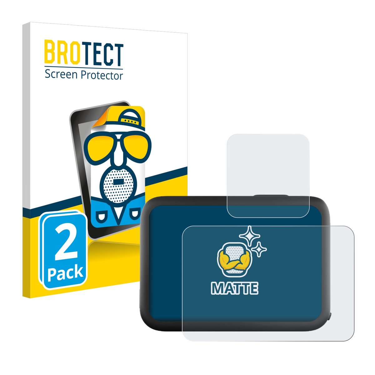 BROTECT - Screenprotector voor GoPro Hero 11 Black - Folie Beschermfolie matte 2 Stuks