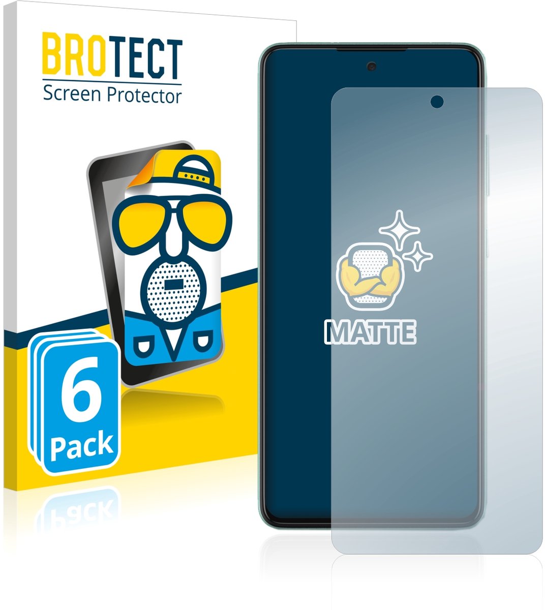 BROTECT - Screenprotector voor Samsung Galaxy A52 / 5G - Folie Beschermfolie matte 6 Stuks
