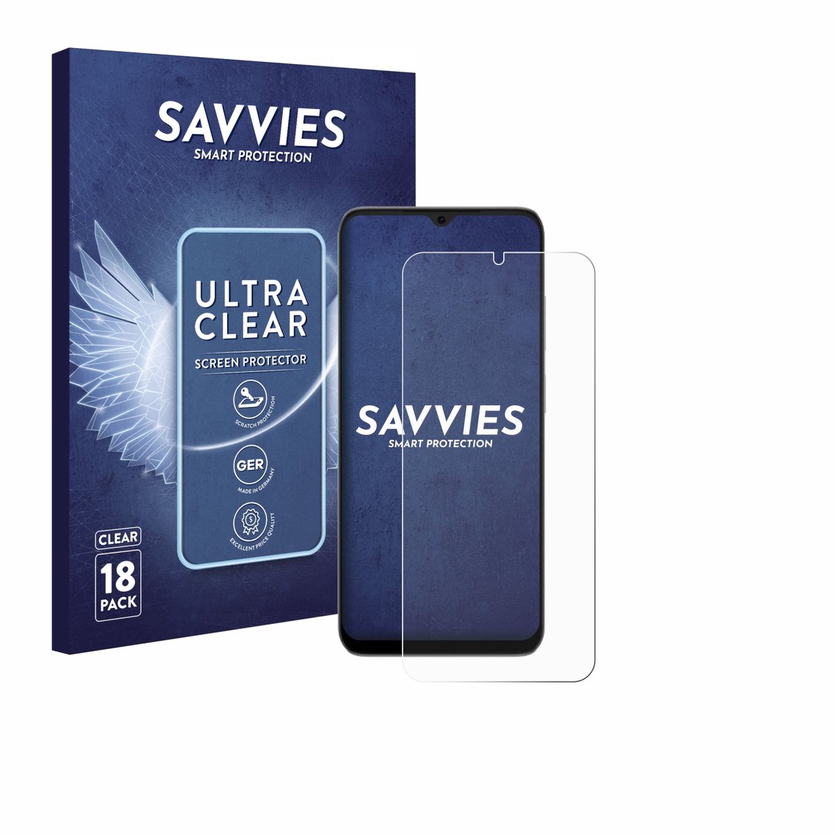 Savvies - Screenprotector voor Doogee Note 56X - Folie Beschermfolie transparant 18 Stuks